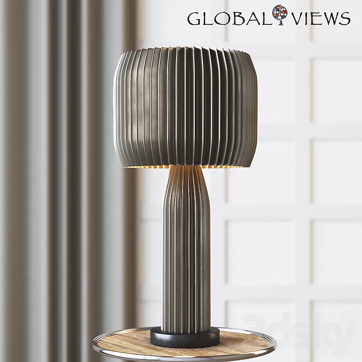 Global Views Crimp Table Lamp