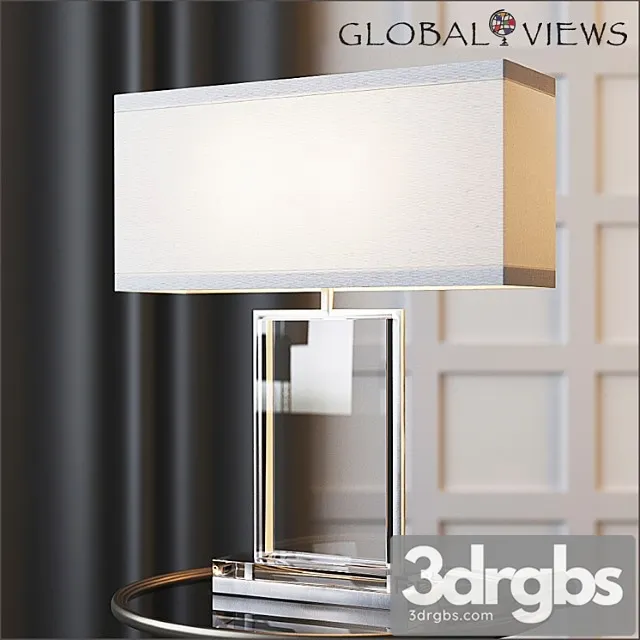 Global views crystal slab lamp 3D Model Free