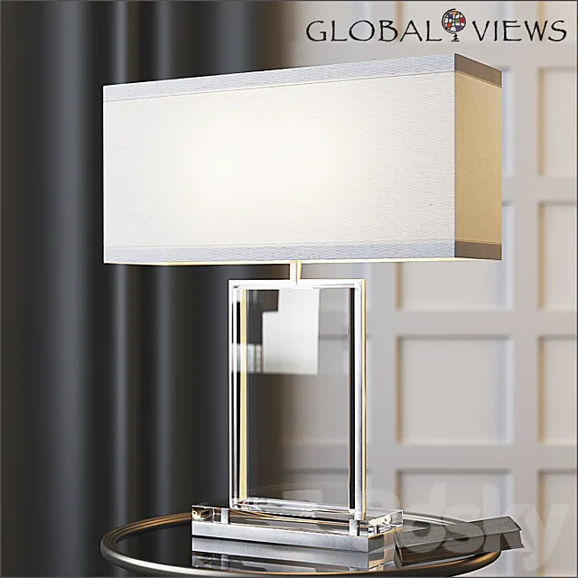 Global Views Crystal Slab Lamp 3DModel