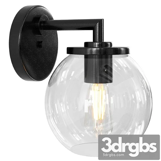 Globe lanterns light black farmhouse outdoor wall lantern light