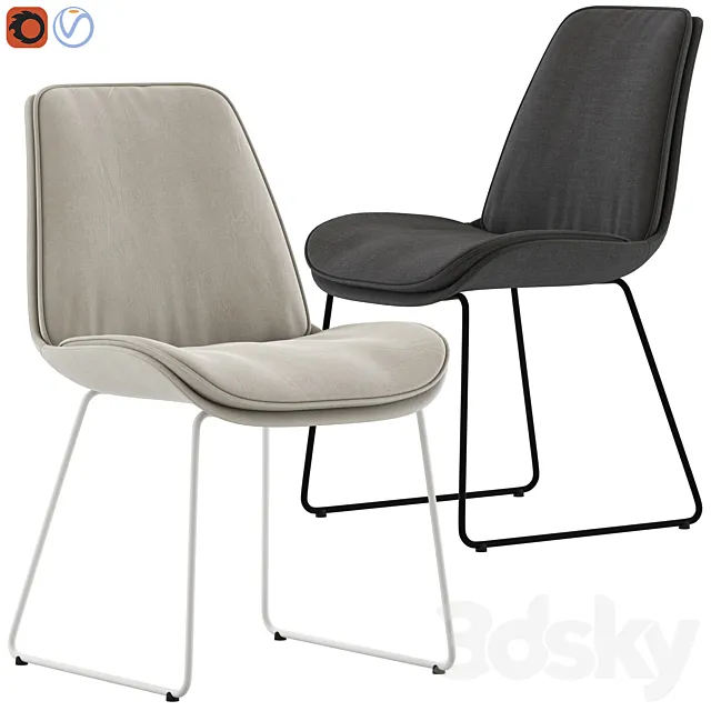 Globewest Chase Dining Chair 3D Model