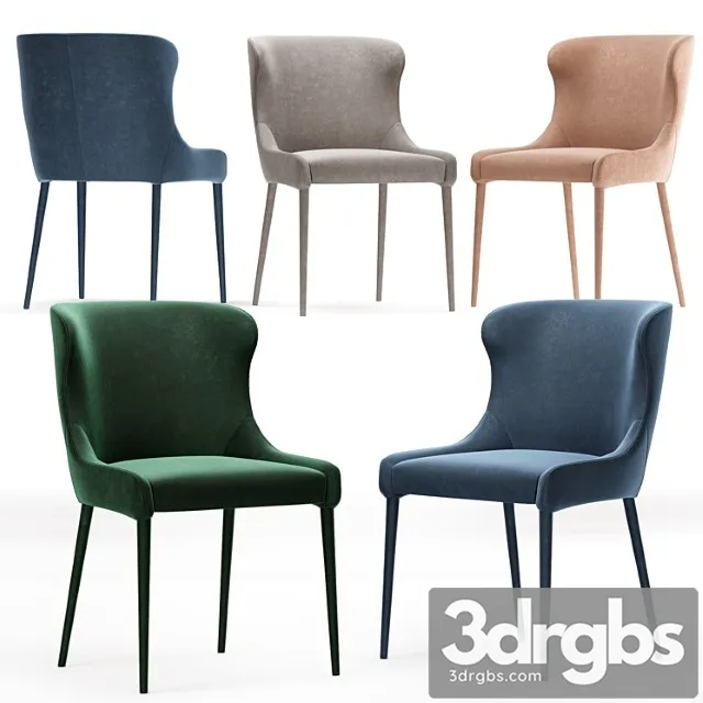 Globewest claudia dining chair 2 3D Model Free
