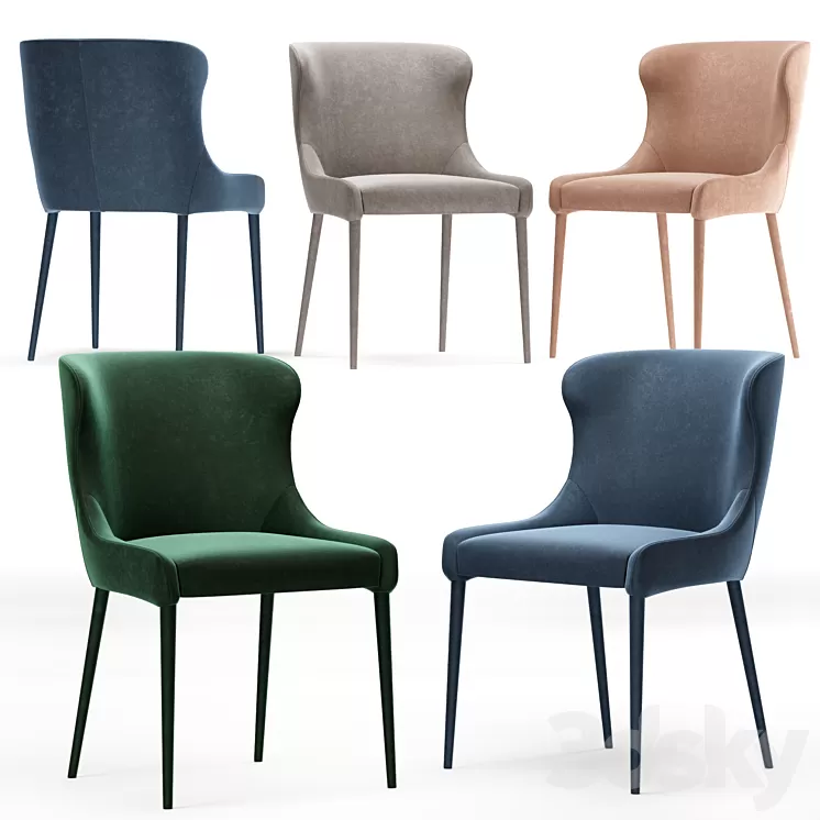 Globewest Claudia Dining Chair 3D Model
