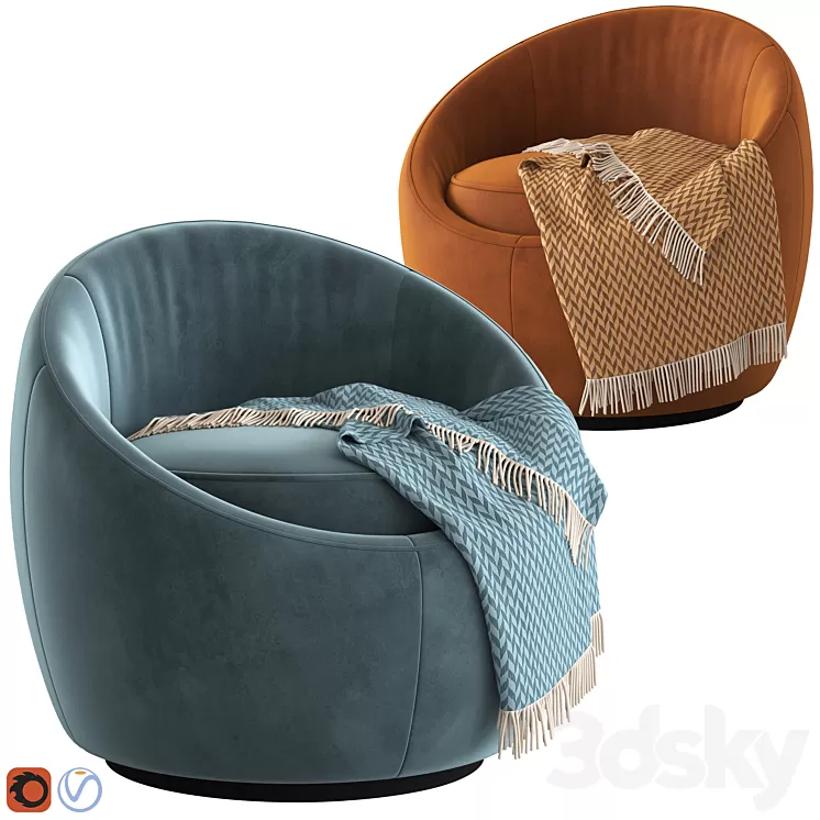 Globewest Kennedy Globe Chair 3D Model