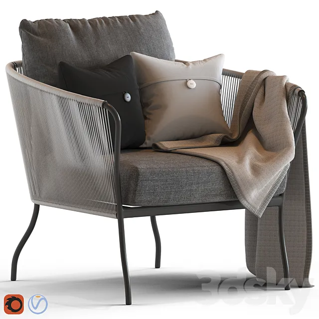 Globewest Malaga Armchair 3DModel