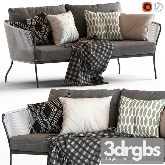 Globewest Malaga Sofa 3D Model Free