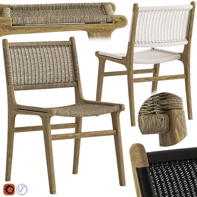 Globewest Noosa Chair 3D Model