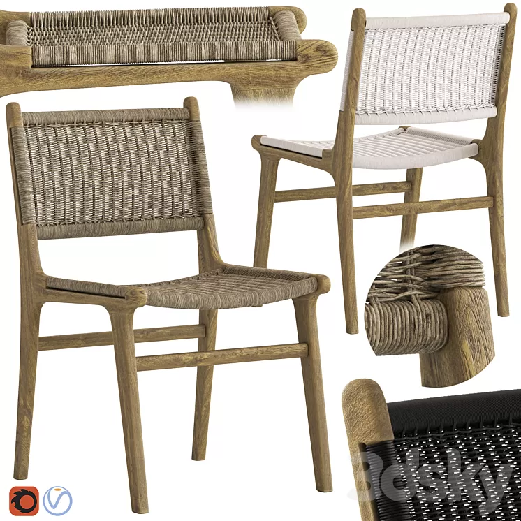 Globewest Noosa Chair 3D Model