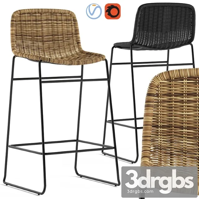 Globewest olivia stool 2 3D Model Free