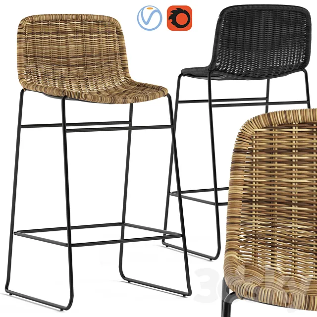 Globewest Olivia Stool 3D Model