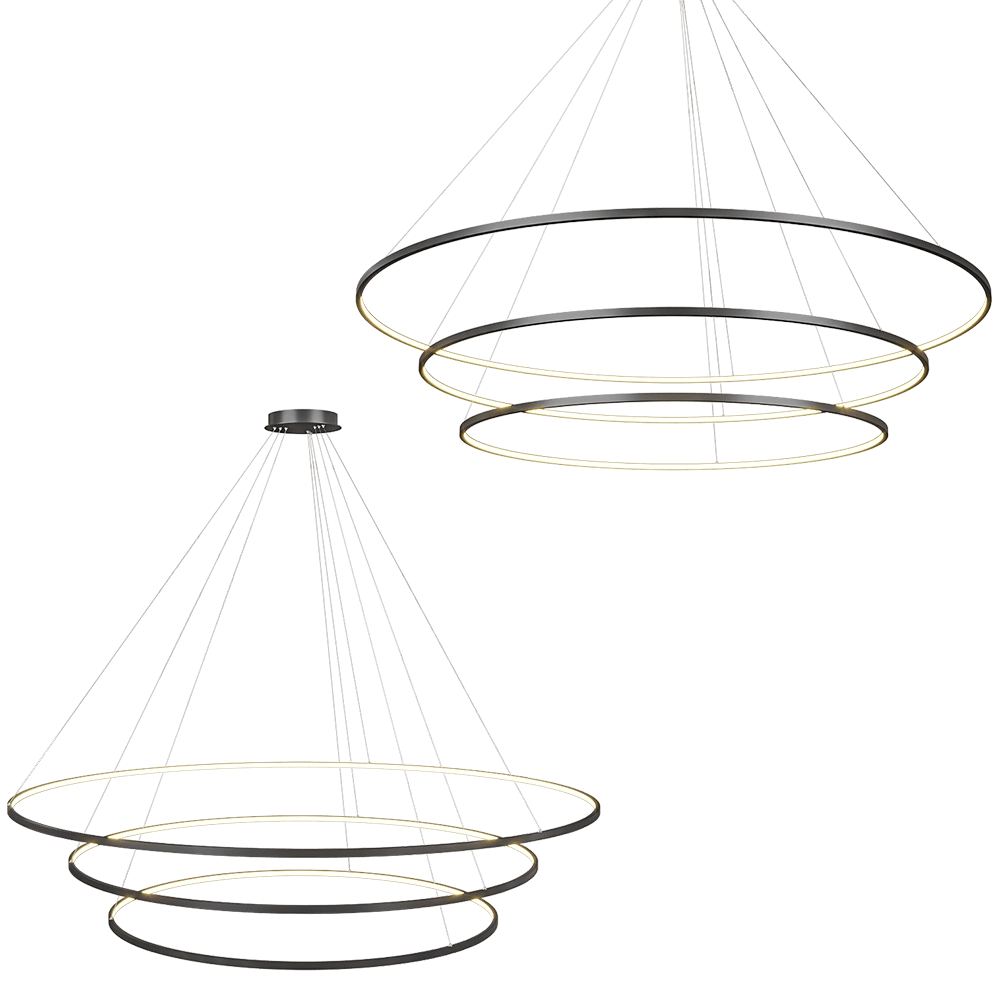 GLODE - Chandelier OLamp Triple 3D Model
