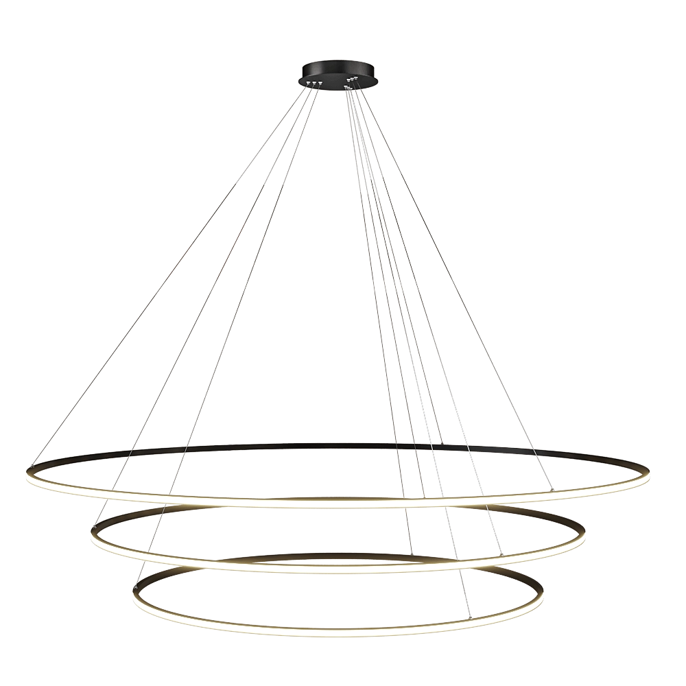 GLODE - Chandelier OLamp Triple Inverse 3D Model
