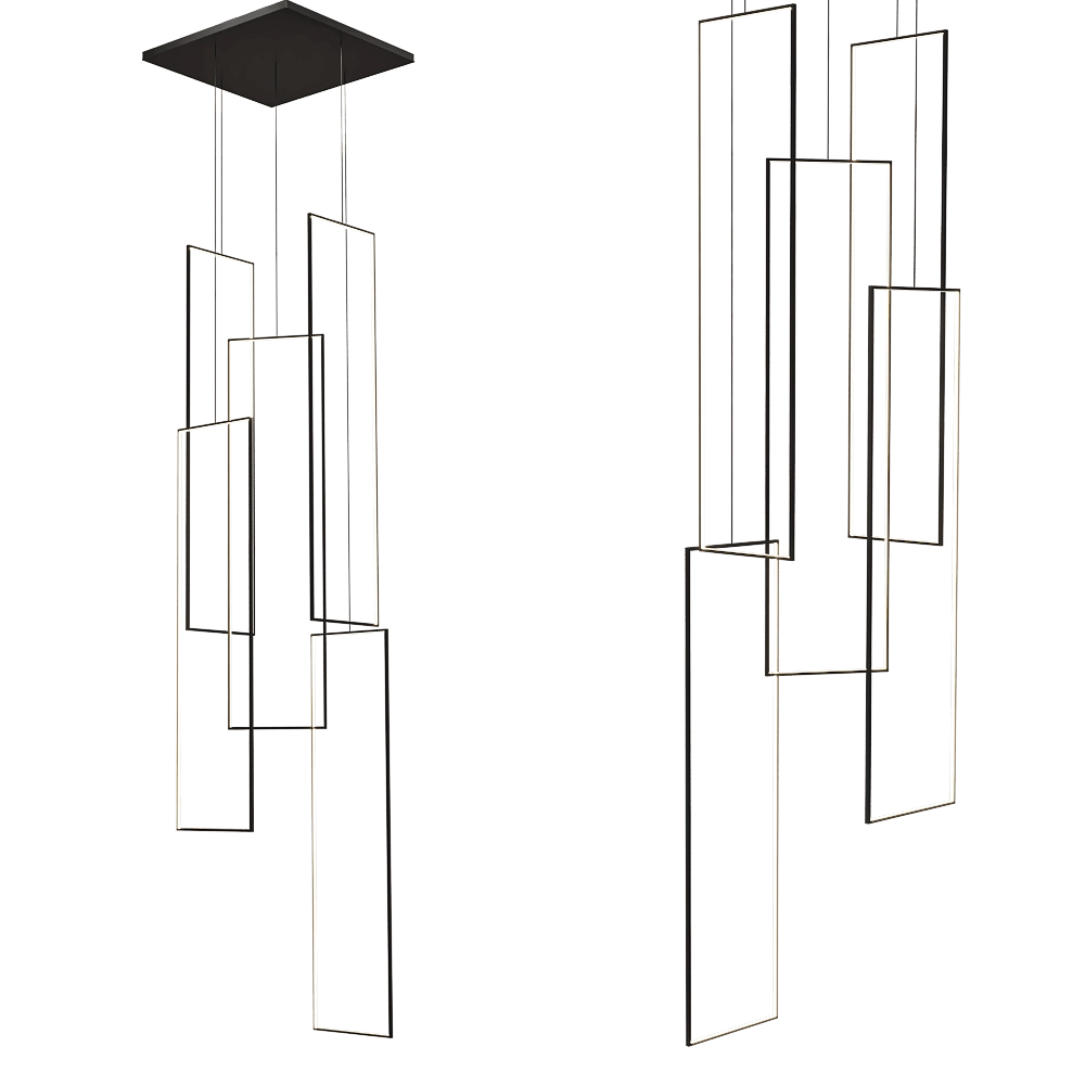 GLODE - Chandelier QuadroNetto 3D Model