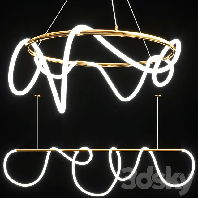 Glorify Black & Gold Set 3D Model