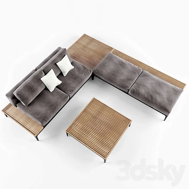 Gloster Grid Sofa 3DModel