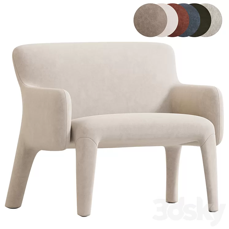 Glove Up Molteni Armchair 3D Model