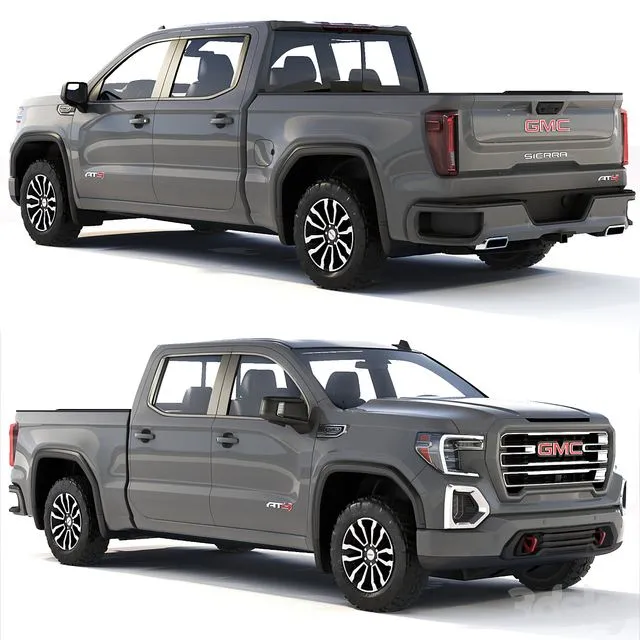 GMC Sierra AT4 2019 3D Model