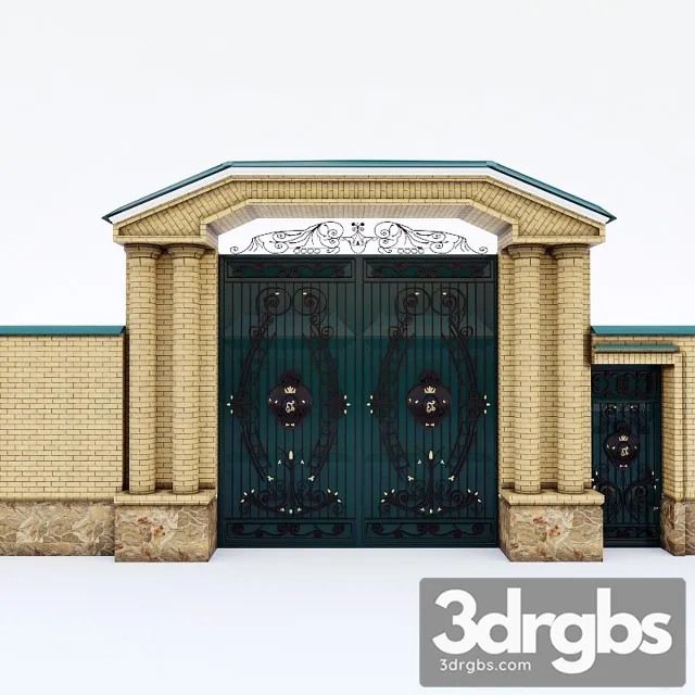 Goal Gate Current 3D Model Free