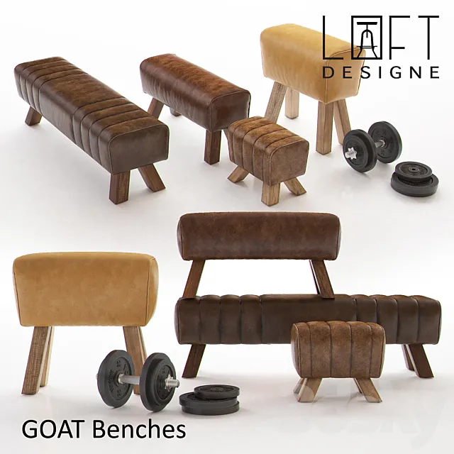 GOAT Benches - LOFT DESIGNE 3DModel