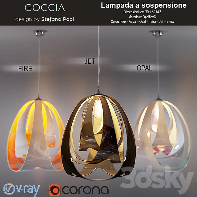 GOCCIA Lampada a sospensione Free Download