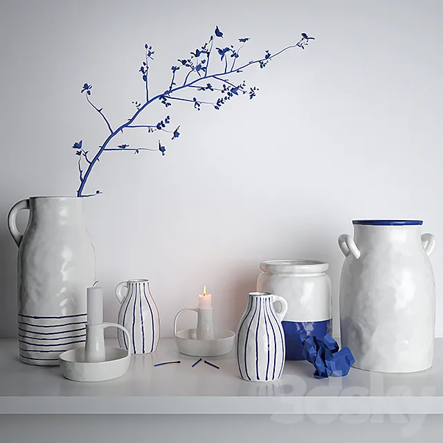 Godtagbar ceramic set 3DModel