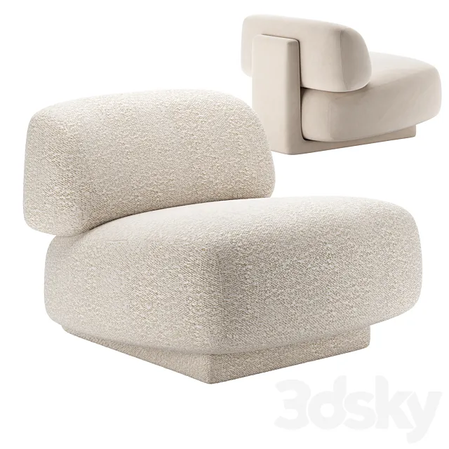 GOGAN | Armchair by Moroso 3D Model