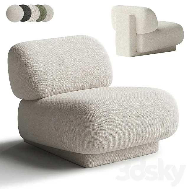 GOGAN Armchair By Moroso 3D Model