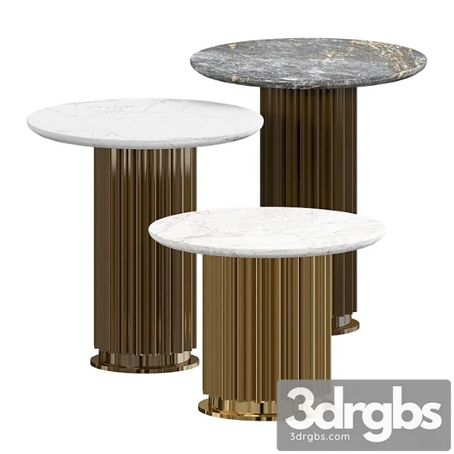 Gold emperador dark coffee table