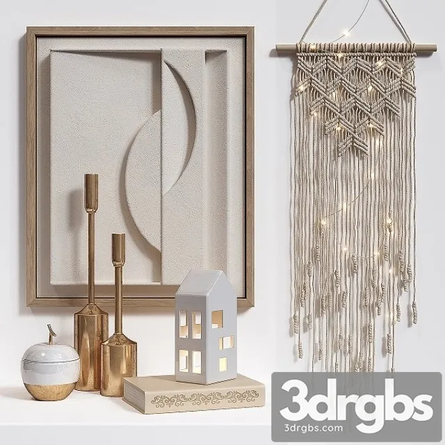 Gold Macrame 3D Model Free