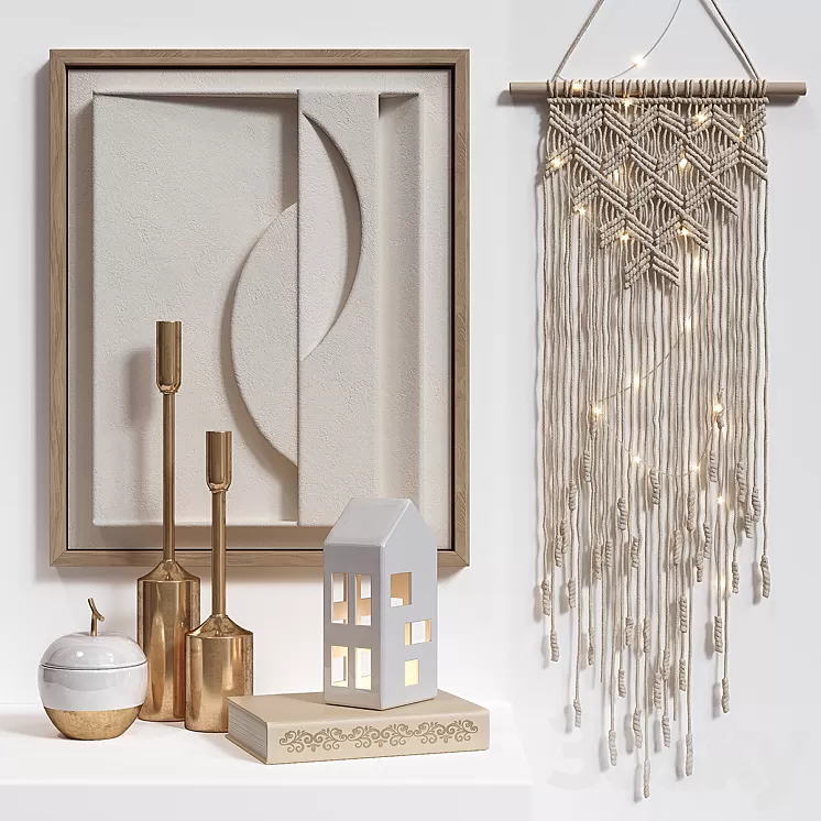 Gold Macrame 3D Model