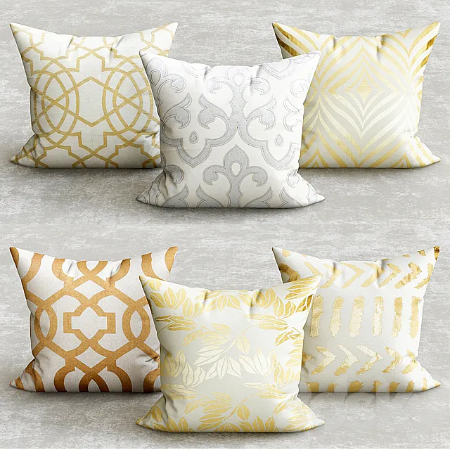 GOLD PILLOWS 3DModel