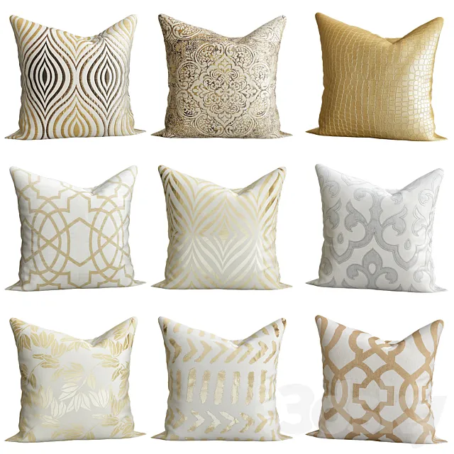Gold pillows 3DModel