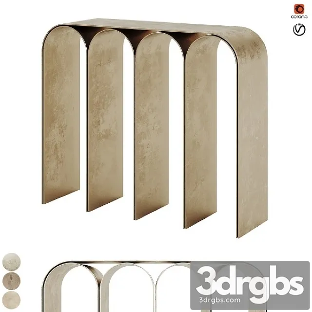 Golden Arch Console By Pietro Franceschinimoonarch ir 3D Model Free
