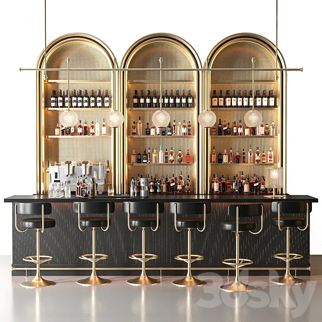 golden bar 3D Model