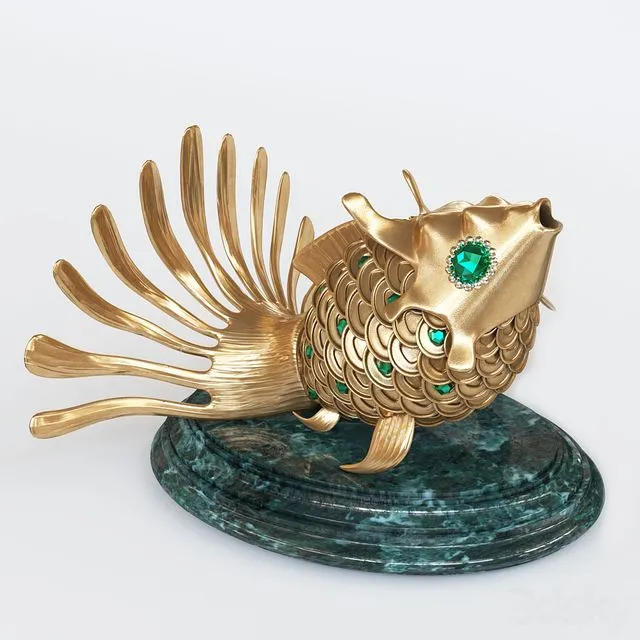Golden fish 3D Model