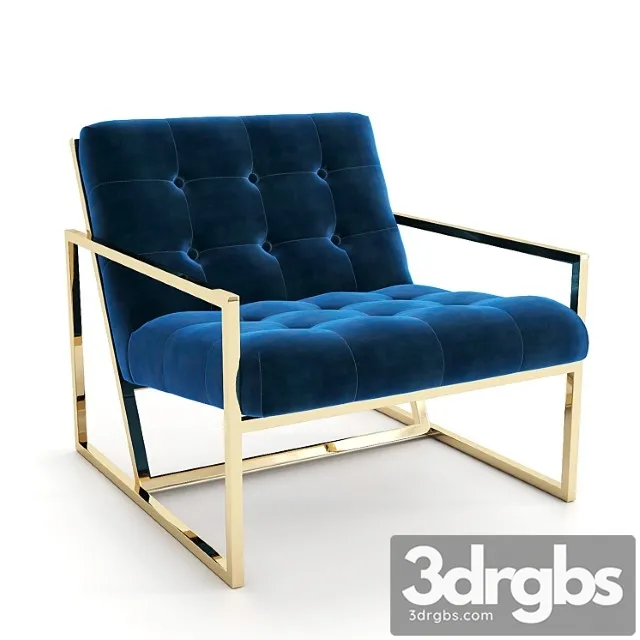 Goldfinger lounge chair jonathan adler 3D Model Free