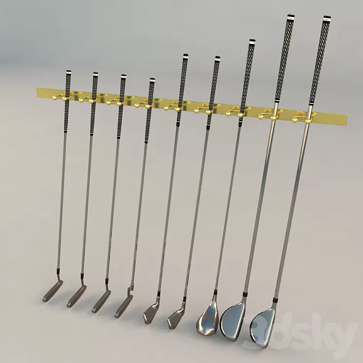 Golf Club Set 3D Model