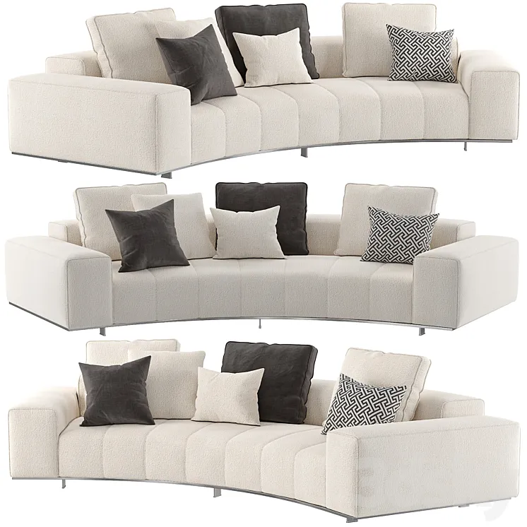 Goodman Rainbow Angled Sofa 3D Model Free