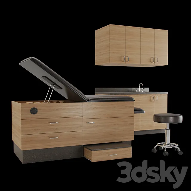 Goodtime Medical furniture set 3D Model