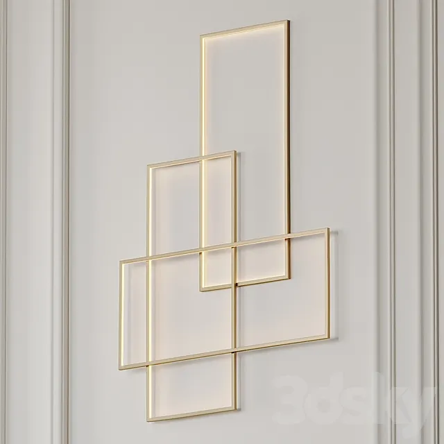 Goose Featjer Modern Wall Sconce 3DModel