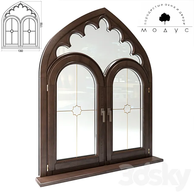 Gothic window f-ka Modus 3D Model