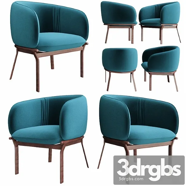 Grace armchair mdd 3D Model Free