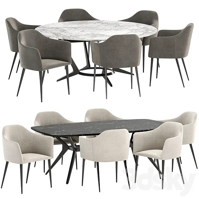 grace dinning set 3DModel