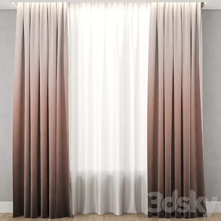 Gradient curtains 1 3D Model