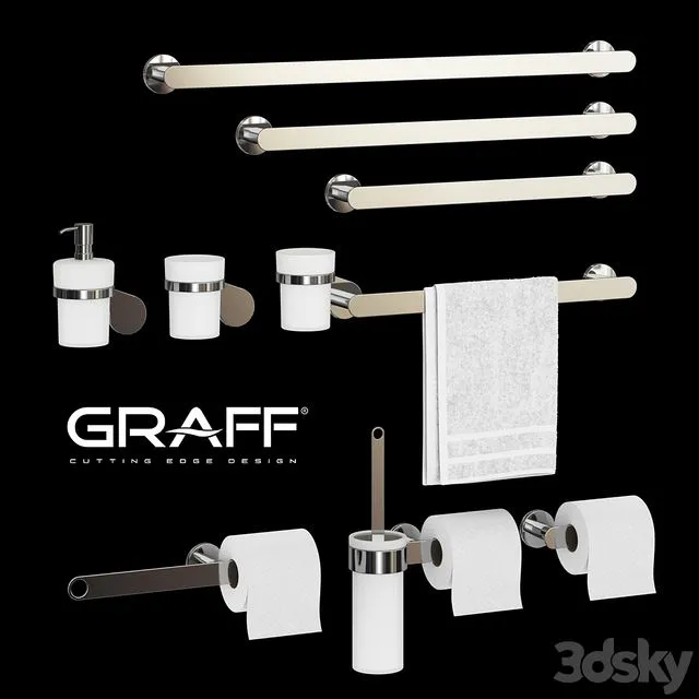 Graff set for bath SENTO Series 3D Model