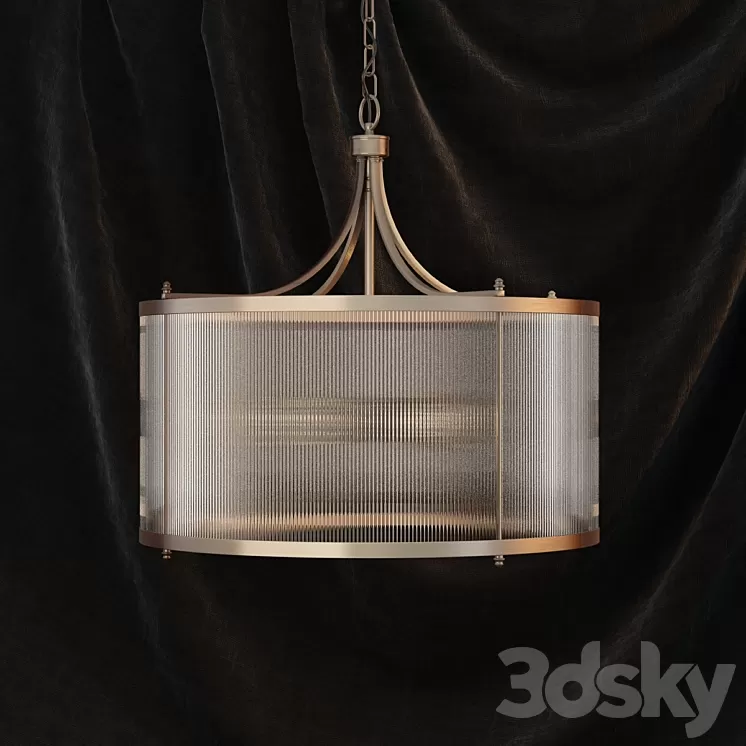 Gramercy glass tube chandelier