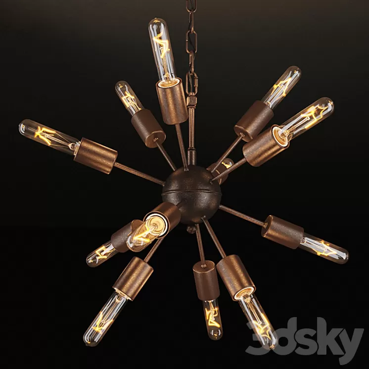GRAMERCY HOME - ATOM CHANDELIER CH026-12 3D Model