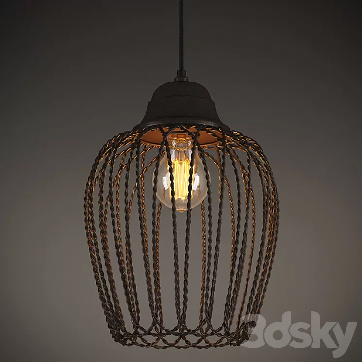 GRAMERCY HOME – EVRON OVAL METAL FRAME CHANDELIER CH091A-1 3D Model
