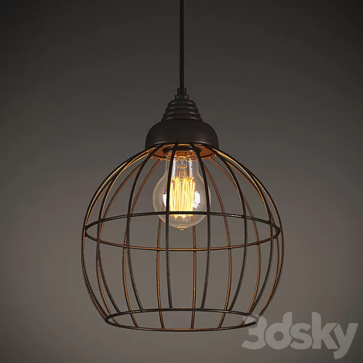 GRAMERCY HOME - EVRON ROUND METAL FRAME CHANDELIER CH091B-1 3D Model