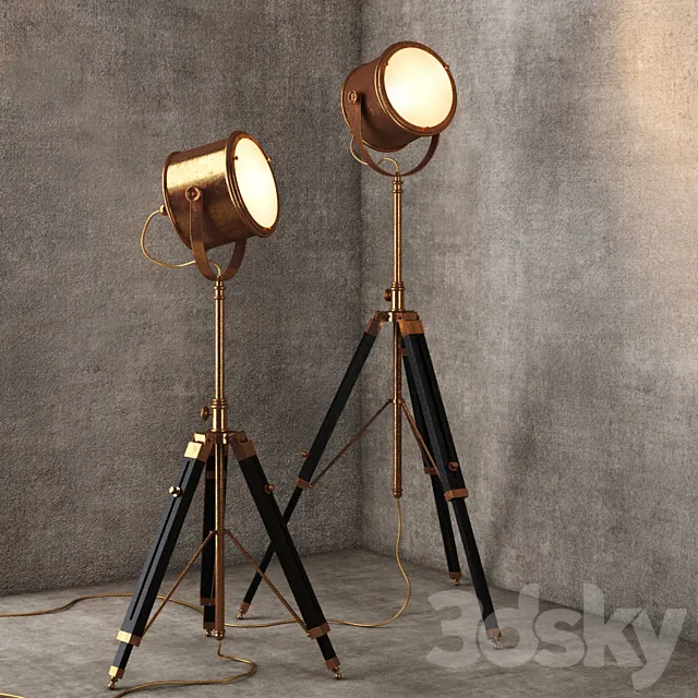 GRAMERCY HOME – Floor Lamp FL038-1BRS 3D Model